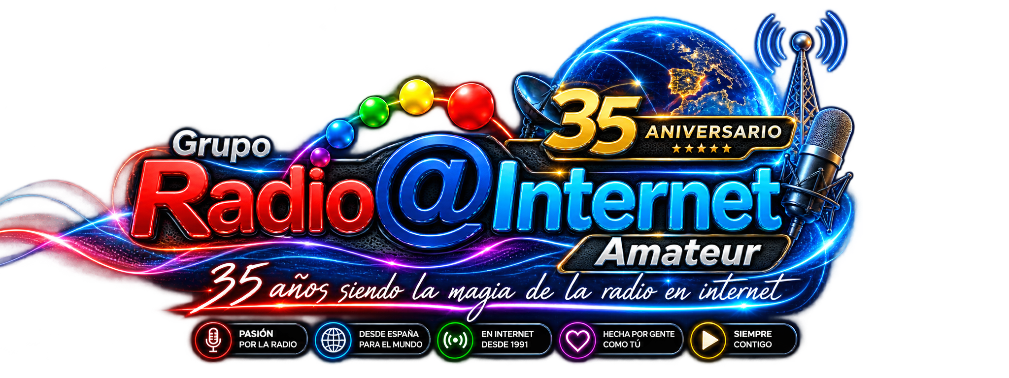 Grupo Radio@Internet Amateur · 35 aniversario · desde 1991