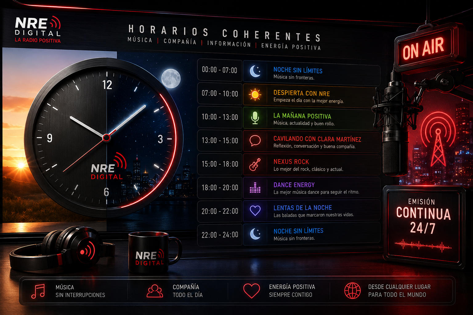 Horarios coherentes